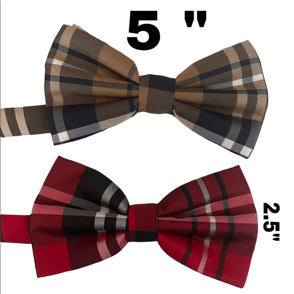Vintage Plaid Bow Tie Set - Picture 6 of 6